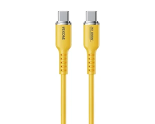 WEKOME WDC-11 Kabl 3.1 USB tip C M/M 1.2m, za Super brzo punjenje 100W/480Mbps, Silicon Soft, žuti 