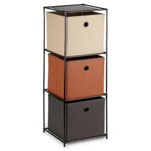 Vilde - Storage  Solutions  568099 - Metlana polica sa 3 korpe ,
34,5 x 100 CM