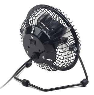 GEMBIRD NF-03 Gembird USB 10cm desktop fan, black, METALNI VENTILATOR