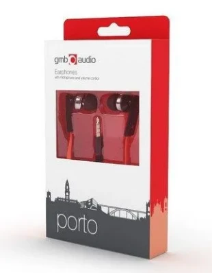 GEMBIRD MHS-EP-OPO Gembird Metal MP3 slusalice sa mikrofonom + volume kontrol Porto (1x3,5mm)