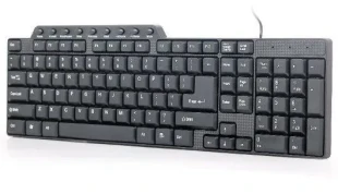 GEMBIRD KB-UM-104 Gembird Multimedijalna tastatura US layout black USB