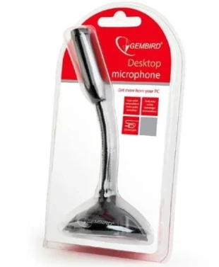MIC-D-02 * Gembird Desktop mikrofon, savitljivo telo, black, 3.5mm (259)