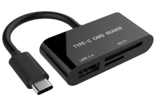 GEMBIRD UHB-CR3-02 Gembird USB Type-C SDXC citac kartica za mobilne telefone i tablete
