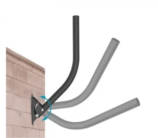 GEMBIRD Zidni nosac ** za antenu 28-EK adj steel diam25mm 16x40cm, debljina1.1mm (383)