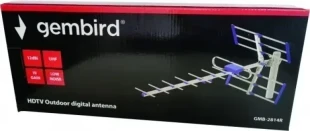 GMB-2814R ** Gembird Antena digital HDTV Loga UHF, F-Konektor, 84cm, dobit 12dB aluminium(kutija)704
