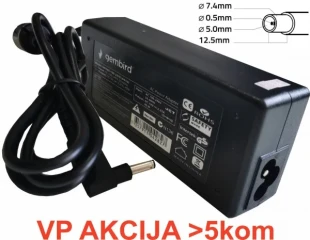 GEMBIRD NPA90-195-4620 (DE10) **Gembird punjac za laptop 90W-19.5V-4.62A, 7.4x5.0mm black PIN (1003)