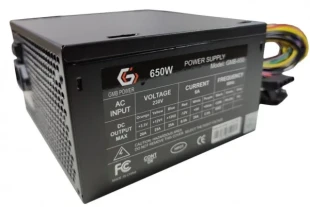 GMB-650-12 sa kutijom ** Gembird napajanje 650W 12cm FAN,20+4pn,4pin,3xSATA,1xIDE 4-pin, 6-pin(1720)