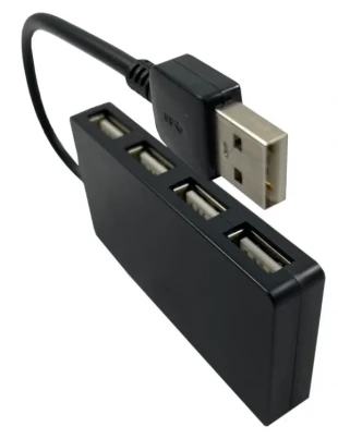 GEMBIRD UHB-U2P4-02 ** Gembird USB2.0 4-port HUB, black (279)