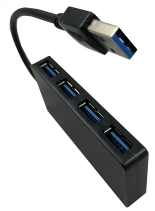 GEMBIRD UHB-U3P4-03 ** Gembird HUB 4 USB3.0 4-port, storage speed 5Gbps, black (alt. UHB-U3P4-05 559)