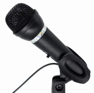 GEMBIRD MIC-D-04 Gembird kondenzatorski mikrofon sa stalkom 3,5mm, black