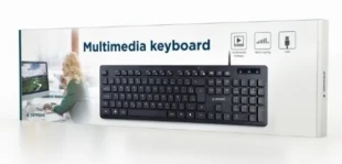 GEMBIRD KB-MCH-04 * Gembird Multimedijalna tastatura, chocolate, USB, US layout, Slim black (399)