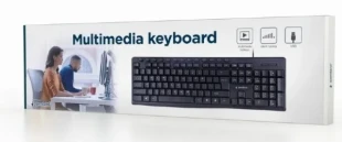 GEMBIRD KB-UM-107 ** Gembird Multimedijalna tastatura US layout black USB (436) A