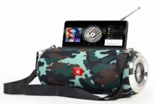 GEMBIRD SPK-BT-17-CM Gembird Portable Bluetooth speaker +handsfree 2x5W, FM, USB, SD, AUX + antena camo