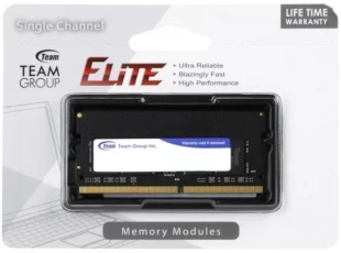 TEAM GROUP TeamGroup DDR4 TEAM ELITE SO-DIMM 4GB 2666MHz 1.2V 19-19-19-43 TED44G2666C19-S01