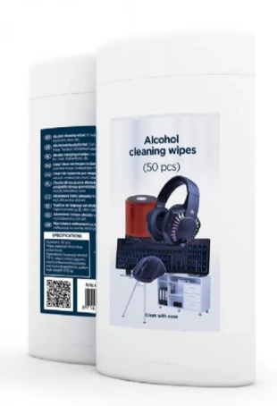 GEMBIRD CK-AWW50-01 Gembird Alcohol maramice za ciscenje, microfiber 50 kom