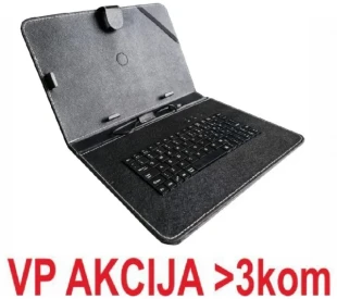 GEMBIRD TA-PCK10-BLACK ** Gembird US Tastatura za 10 Tablet PC sa futrolom, sa micro USB konektorom (639)