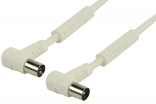 NEDIS x-VLSP40120W200 Antenski koaksijalni kabl musko-zenski, 120dB, konektori pod uglom, 20m Beli