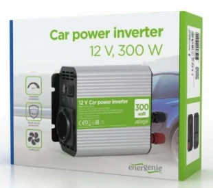 GEMBIRD EG-PWC300-01 Gembird 12V Auto inverter DC/AC 300W+USB port