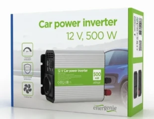 EG-PWC500-01 Gembird 12V Auto inverter DC/AC 500W+USB port
