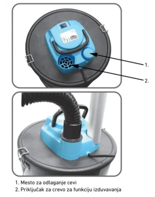 PROSTO Usisivac za pepeo / pelet  * UP7110-20, 1000W, 20L, kabl 2m (4550)