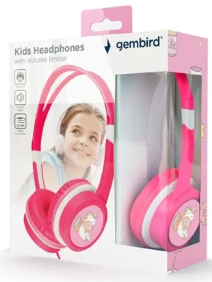 GEMBIRD MHP-JR-PK Gembird Decije slusalice sa limiterom jacine zvuka 3,5mm Pink
