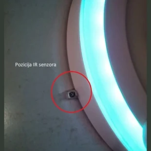 MIT.EL LED RGB okrugli nadgradni panel MP18NO-WRGB 18W+6W, 6500K + daljinski