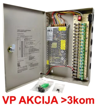 NAPRK-12V/20A-18CH ** Gembird napajanje sa kljucem, 2A/CH (2821)