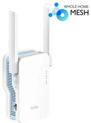 CUDY Cudy RE1200 AC1200Wi-Fi MESH Range Extender, Dual Band 2.4+5Ghz,2x5dBi, 1xLAN, AP,ACCESS+LED