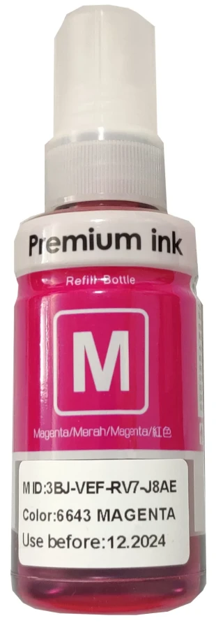 SINOCOPY INKJET T6643 M Dopuna magenta boja bocica sadrži 70 ml mastila za Epson EPIJM6643SC