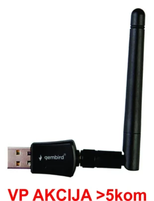 GEMBIRD WNP-UA300P-02 **Gembird High power USB wireless adapter 300N, detachable antena, RF pwr <20dBm (676)