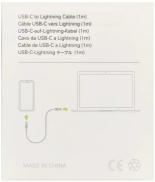 CCP-AMCM-AMLM-1.0M ** Gembird 20W PD kabl USB-C na Lightening 8-pin, USB 3.0, 1m, white (167)