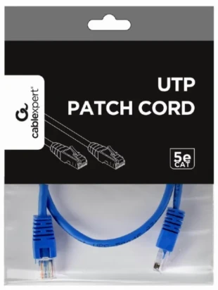 GEMBIRD PP12-0.5M/B Gembird Mrezni kabl, CAT5e UTP Patch cord 0.5m blue