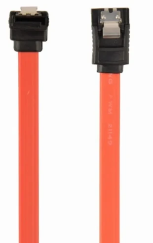 CC-SATAM-DATA90-0.3 Gembird Metal clips, Serial ATA data kabl flat 0,3m 90 degree bent connector