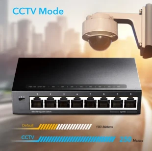 CUDY Cudy GS108 metalni 8-Port Gbit desktop Switch, 8x RJ45 10/100/1000