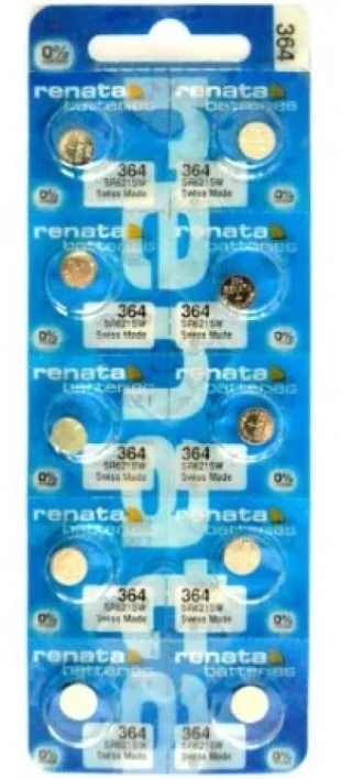 Renata baterija 364 1,55V Srebro oksid dugme baterija za SAT, Pakovanje 1kom