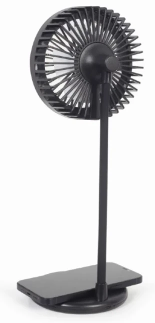 GEMBIRD TA-WPC10-LEDFAN-01 Gembird Desktop ventilator sa lampom i bezicim punjacem