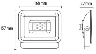 LED reflektor 30W 6500k LRF024EW-30W/BK Crna