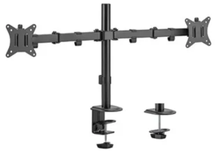 GEMBIRD MA-D2-01 Gembird Podesivi dupli stoni drzac za monitor, tilt, 17-32 max.2x9kg (alt. MA-DF2-01)