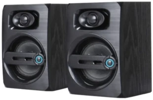 GEMBIRD SPK-B23 * Gembird Stereo zvucnici black Wood, 2.5 inch, 6W RMS (2x3W) USB pwr, volume control, 3,5mm