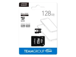 TEAM GROUP x-TeamGroup MICRO SDXC 128GB 100/20MP/s UHS-I U1 C10 +SD Adapter TUSDX128GCL10U03 Fo