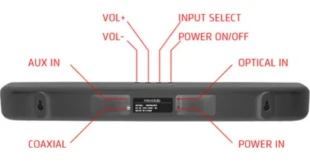 MICROLAB Microlab Onebar04 LED Bluetooth speaker soundbar 2x20W, AUX, Optical, Coaxial, Daljinski, black