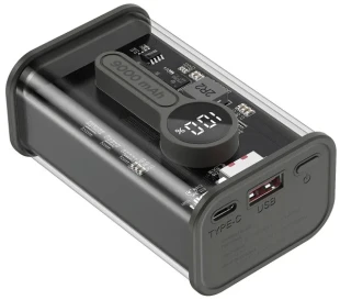 PB09-TQC3-01 Gembird power bank 9000 mAh, crni