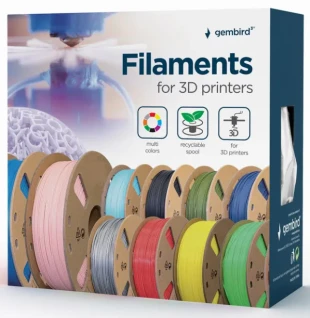 GEMBIRD 3DP-PLA1.75-01-S PLA Filament za 3D stampac 1,75mm kotur 1KG SILVER Srebrna