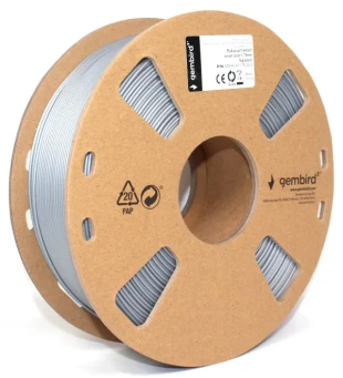 GEMBIRD 3DP-PLA1.75-01-S PLA Filament za 3D stampac 1,75mm kotur 1KG SILVER Srebrna