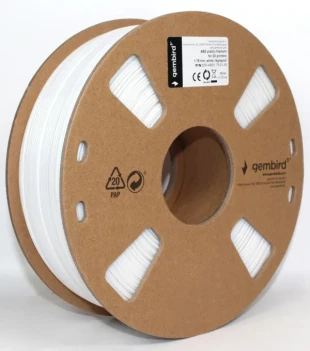 GEMBIRD 3DP-ABS1.75-01-W ABS Filament za 3D stampac 1.75mm, kotur 1KG WHITE