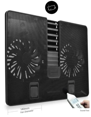 DEEPCOOL DeepCool U PAL Hladnjak za laptop 15.6 2x140mm.Fan 1000rpm 92CFM 26dB 390x280x27mm USB3.0 (postolje