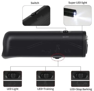 SMART-DOG-FLASHLIGHT-AGG-01 Gembird Snažan ultrazvucni RASTERIVAC PASA, Dreser za pse