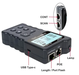 Tester Kablovski LAN POE Noyafa NF-8209 Digital, Analog, i PoE LAN TESTER I TRAGAC KABLOVA