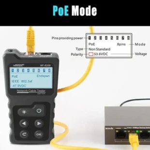 Tester Kablovski LAN POE Noyafa NF-8209 Digital, Analog, i PoE LAN TESTER I TRAGAC KABLOVA