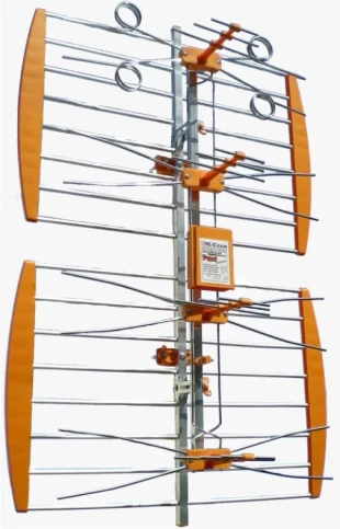 OSTALI Antena TV panel V3.1, Spoljna sa pojacalom, 17-32db, Alu, UHF/VHF/DVB-T2 FO-KES